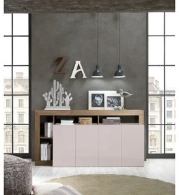 Comodă LENOR cașmir/stejar