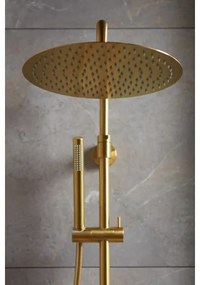 KFA Armatura 5736-920-31 - Set duș MOZA cu baterie termostatică aurie