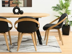 Scaun Lila K (negru + stejar). 1111103