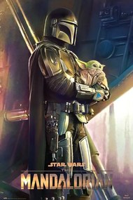 Poster Star Wars: The Mandalorian - Clanul celor doi, (61 x 91.5 cm)