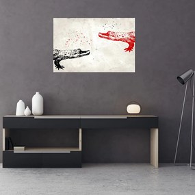Tablou - Crocodili (90x60 cm)