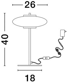 Veioza LED/Lampa de masa design modern decorativ SKIA