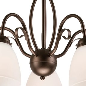 Lustră pe lanț ADELLE 5xE27/60W/230V