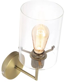 Lampa de perete moderna bronz cu sticla - Dome