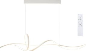 Brilagi - Lustra LED cu dimmer pe cablu SIGNATURE LED/55W/230V 120x23 cm albă + telecomandă