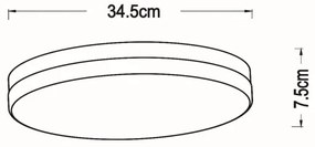 Plafonieră LED pentru baie Lucide 79111/36/30 BISKIT LED/24W/230V IP44 negru