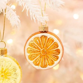 Ornament de Crăciun din sticlă Orange – Sass &amp; Belle