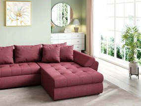 Colțar extensibil dumonde cu ladă de depozitare si sezut confortabil din spuma high-density, Loana U Enjoy Winery 355x185 cm