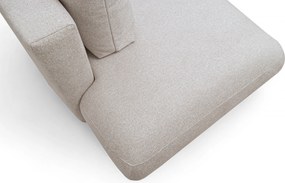 Colțar extensibil Lotulis L II pe dreapta - tricot crem hidrofob Blur 01