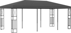 vidaXL Pavilion, antracit, 3 x 6 m, material textil
