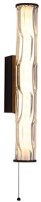 Aplica LED de perete baie metal sticla IP44 Vibrate