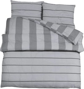 vidaXL Set cu husă de pilotă, gri, 200x200 cm, bumbac