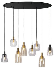 Lustra cu 8 pendule design modern Divine