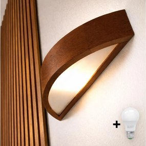 Brilagi - Aplică de perete LED CARVALHO 1xE27/15W/230V stejar/cireș