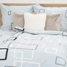 Lenjerie de pat 4Home Square bumbac creponat, 140 x 200 cm, 70 x 90 cm