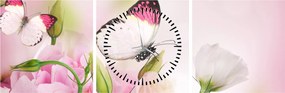 Tablou - Fluturele (cu ceas) (90x30 cm)