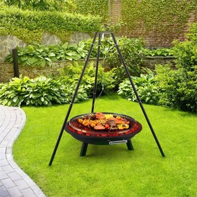 Arco Trino Schwenkgrill Feuerschale gratar din otel inoxidabil trepied