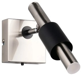 Spot negru-argintiu LED 20,5x10 cm Ikaris – Trio Select