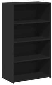 846405 vidaXL Dulap înalt, negru, 70x41x124 cm, lemn prelucrat