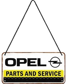 Placă metalică Opel - Parts & Service