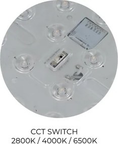 Plafoniera LED CCT, Protectie IP44, Senzor de miscare, PANDINO 23cm alb