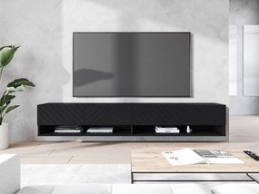 Dulap TV de perete Adenuk 140 MDF (Negru grafit + Negru) . 1106325
