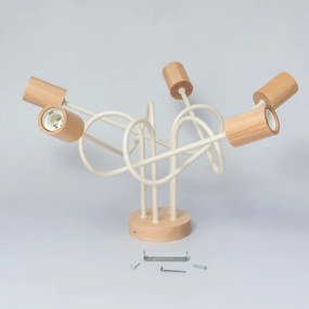 Lustră aplicată OXFORD 5xE27/15W/230V pin/crem