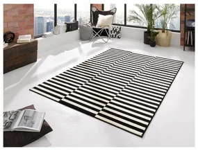 Covor Hanse Home Gloria Panel, 160x230 cm, negru-alb