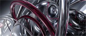 Tabloul cu abstracție gri (120x50 cm)