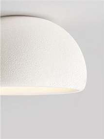 Lustra aplicata tavan cu textura granulata Davo 50cm, alb piatra