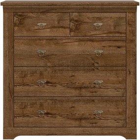 Comoda PATRAS KOM5S, stejar april, PAL, 93x45x93 cm