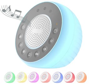 Dispozitiv de sunete albe si melodii cu lumina de veghe Kidizi W05, 31 sunete, 8 culori, functie memorie, timer