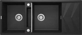 Deante Magnetic chiuvetă din granit 116x50 cm gri/grafit/onix ZRM_G213
