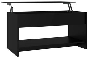 809648 vidaXL Măsuță de cafea, negru, 102x50x52,5 cm, lemn prelucrat