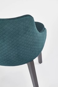 Scaun Toledo 3 velvet verde inchis/Karo4/Monolith 37