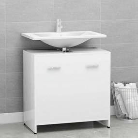 vidaXL Dulap de baie, alb, 60x33x61 cm, lemn prelucrat