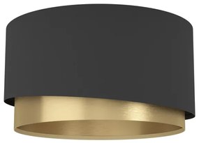 Plafonieră Eglo 39924 MANDERLINE 1xE27/40W/230V negru/auriu