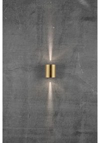 Nordlux - Aplica de perete CANTO pentru exterior, 2x LED, 6W, 230V, IP44, alamă
