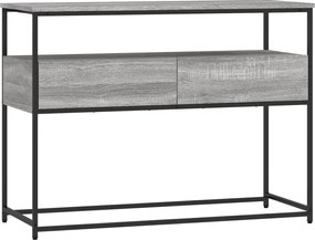 vidaXL Măsuță consolă, gri sonoma, 100x40x75 cm, lemn prelucrat