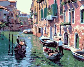 Pictura pe numere cu un cadru "Veneția" 50x40 cm