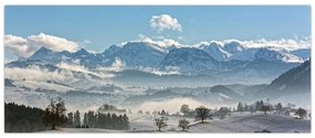 Tablou cu munții înzăpeziți (120x50 cm)