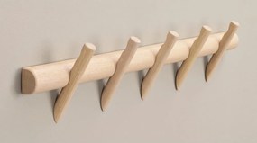 Cuier de perete în culoare naturală din lemn masiv de stejar Hillmond – Rowico