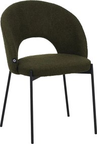 Scaun Bucatarie/Dining Marabell Tapiterie Boucle Verde Inchis