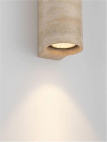 Aplica exterior din travertin LED CCT sus si jos IP65 Balma