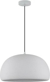 Lustra suspendata cu textura granulata Davo 50cm, gri piatra