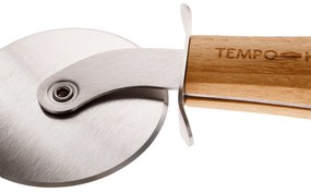 TEMPO-KONDELA SALKY, feliator pizza, natural, inox/bambus