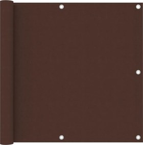 vidaXL Paravan de balcon, maro, 90x300 cm, țesătură oxford