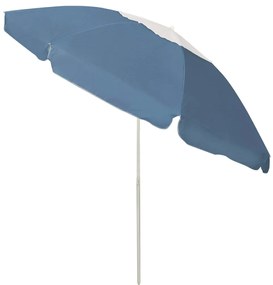Umbrela de plaja, albastru, 240 cm Albastru si alb, 240 cm