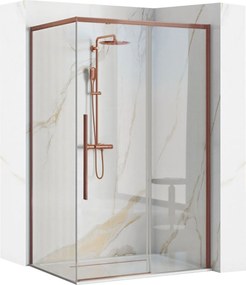 Cabina de dus SOLAR Copper Brush 120x90cm