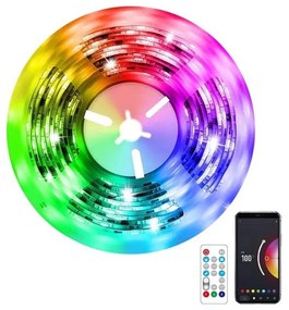 Bandă LED RGB dimabilă Immax NEO 07791L NEO LITE LED/18W/230V 5m IP65 Wi-FI Tuya + telecomandă